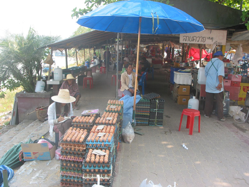 Stalletjes lang de Mekong rivier 1